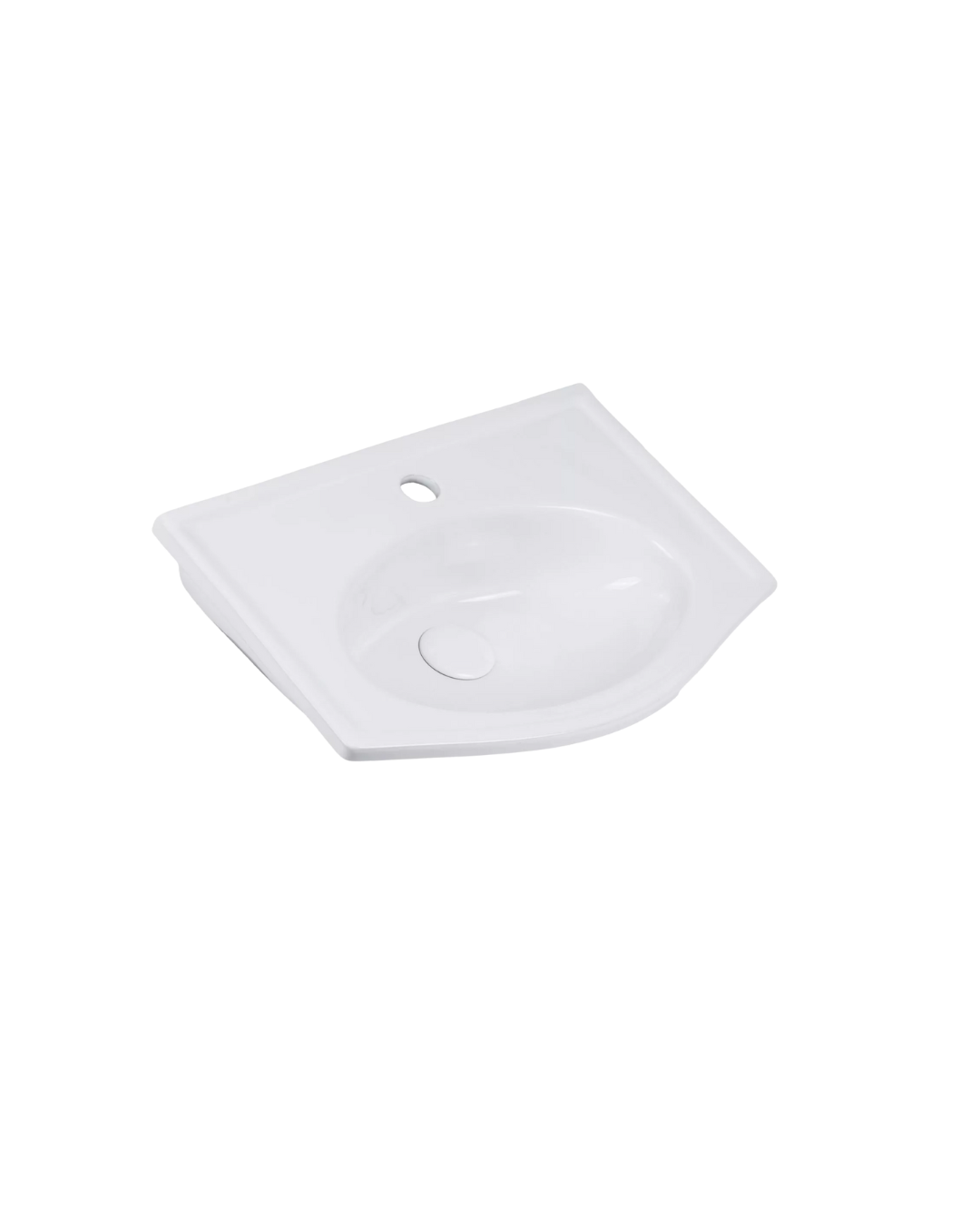 Umywalka ścienna Uptrend VIENNA biały połysk, z otworem na baterię 1 szt.