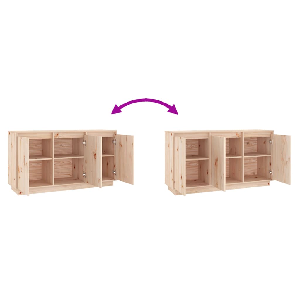 Buffet 111x34x60 cm Bois massif de pin vidaXL - 5