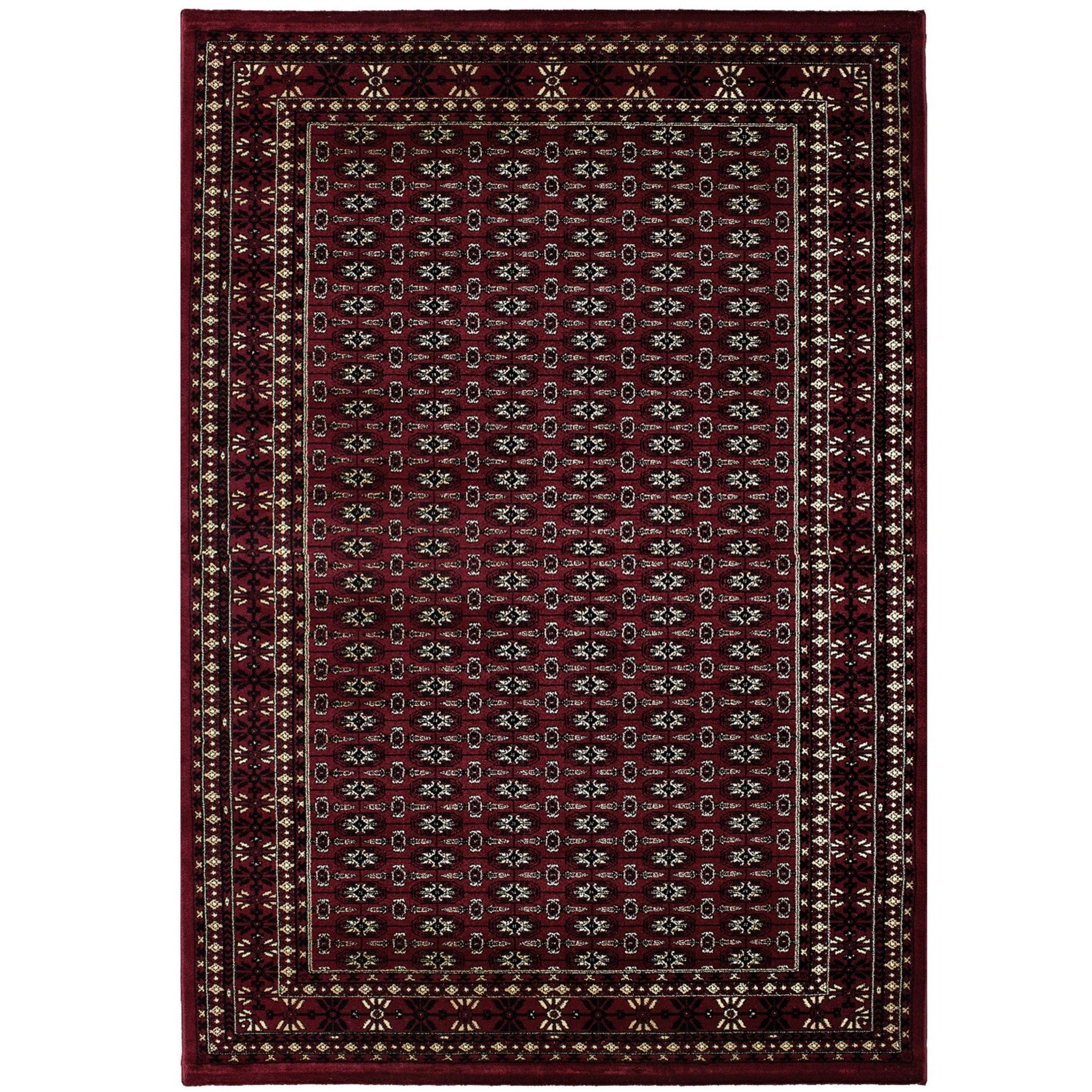 Grand Tapis Vintage Orient – Rouge, 310x214 Cm, 100% Laine, Noué Main – Used Look
