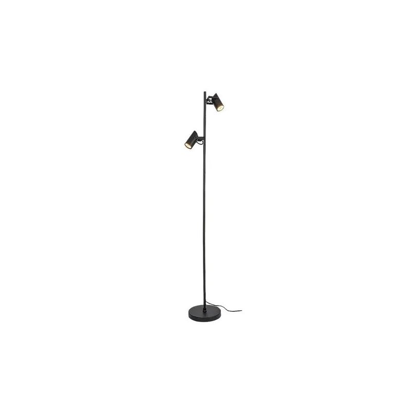 Lampa podłogowa stojąca Maximilian czarna matowa 2xGU10x10W wym: 155 x 28 x 28 cm metal Rabalux