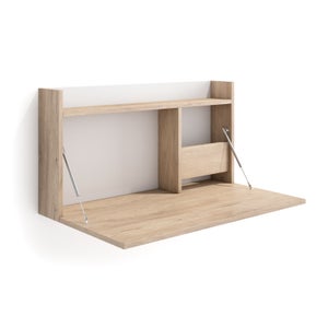 Scrivania COMPOSAD Linea DISEGNO – Rovere Sonoma – 138x69x74,5 Cm – Made In Italy – Pannello Ecologico FSC