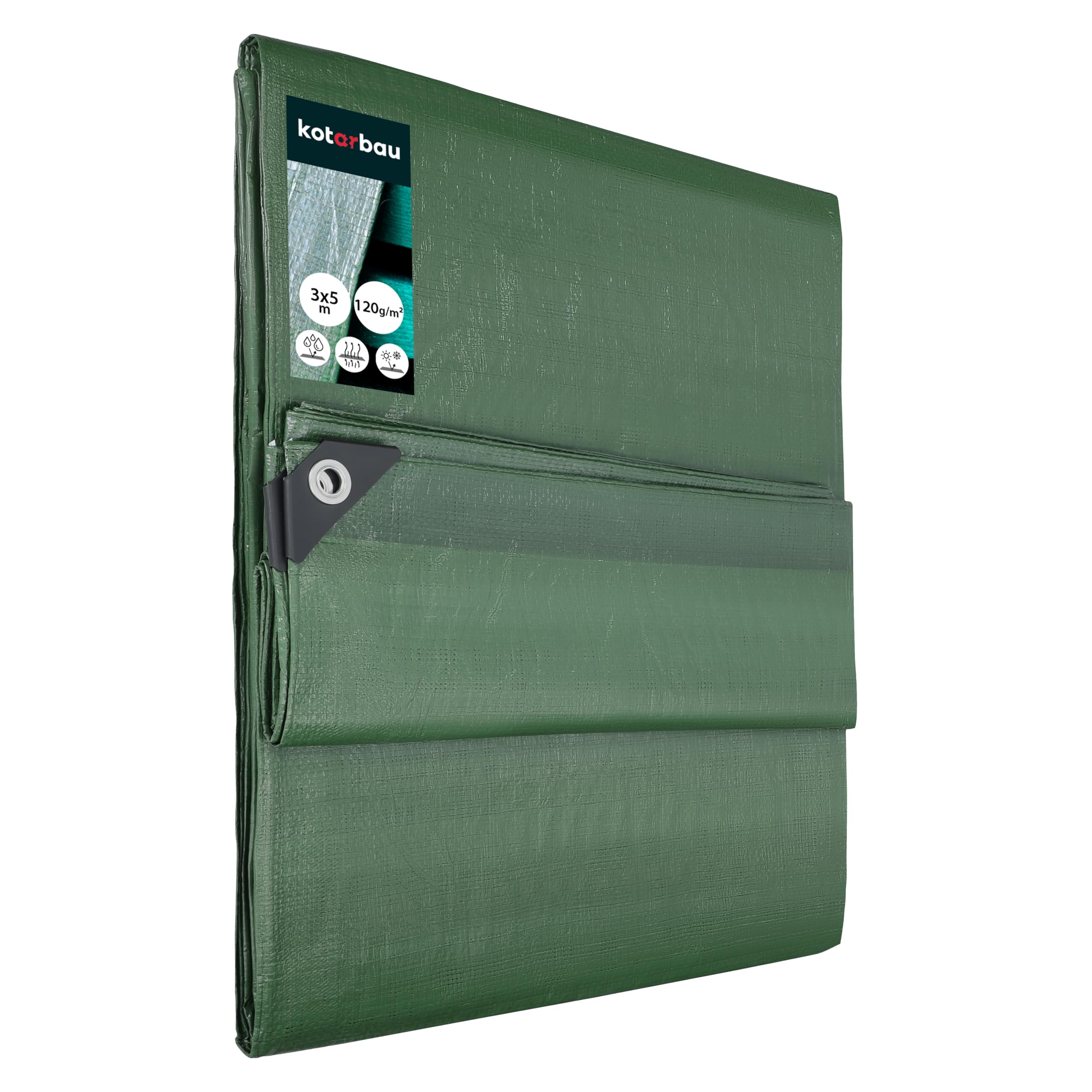 Bâche De Protection Universelle Avec œillets - Gris - Résistante à La Déchirure Et Aux UV - Résistante à La Moisissure - 260 G/m² - Différentes Tailles - 8 M X 12 M