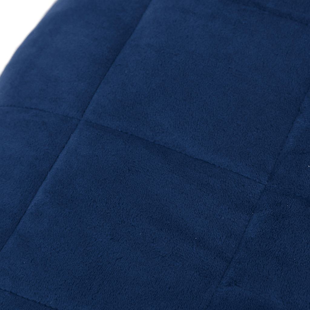 Couverture lestée Bleu 150x200 cm 7 kg Tissu vidaXL - 5