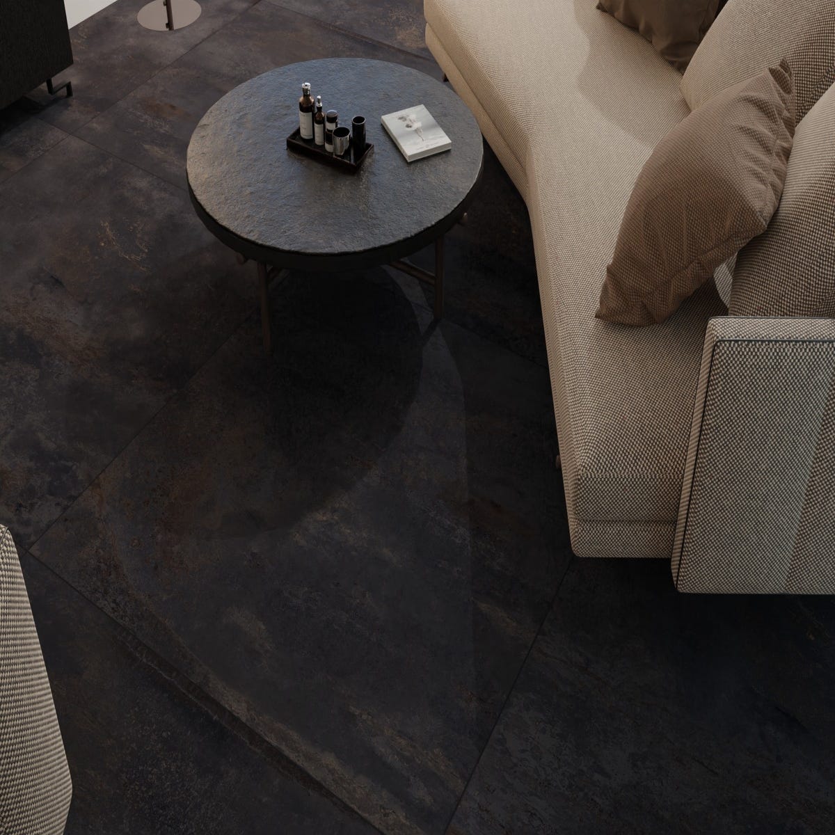Carrelage Gr s C rame Effet M tal Noir Carrelages 60x60 Cm 9 Mm R9 Carrelage Gr s C rame Effet M tal Noir Carrelages 60x60 Cm 9 Mm R9