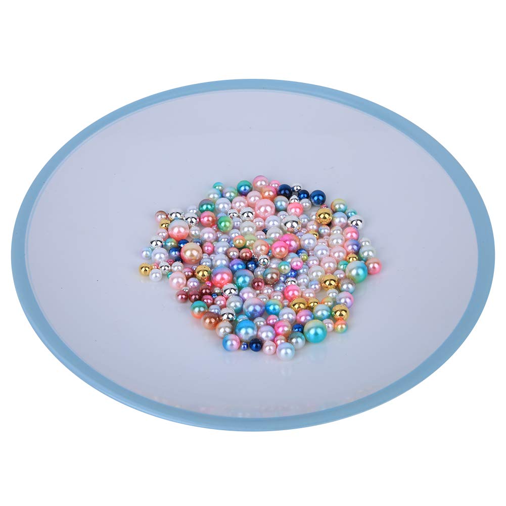 100 Perline Artificiali in ABS,8 mm,Rotonde con Foro,Perline sciolte,Perline Fai da Te,per Decorazioni di Nozze,Prodotti Fatti a Mano,Decorazione di Abbigliamento,Accessori per Gioielli,Bianco