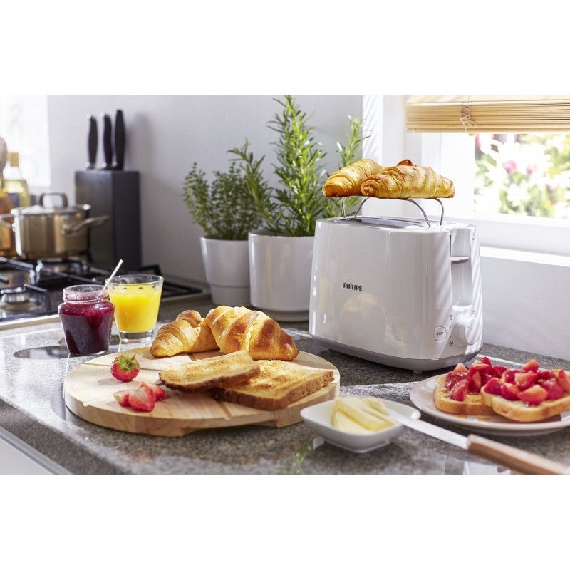 Grille-pain PHILIPS HD2581/00 Toaster blanc Daily, 2 fentes, 830W - 7