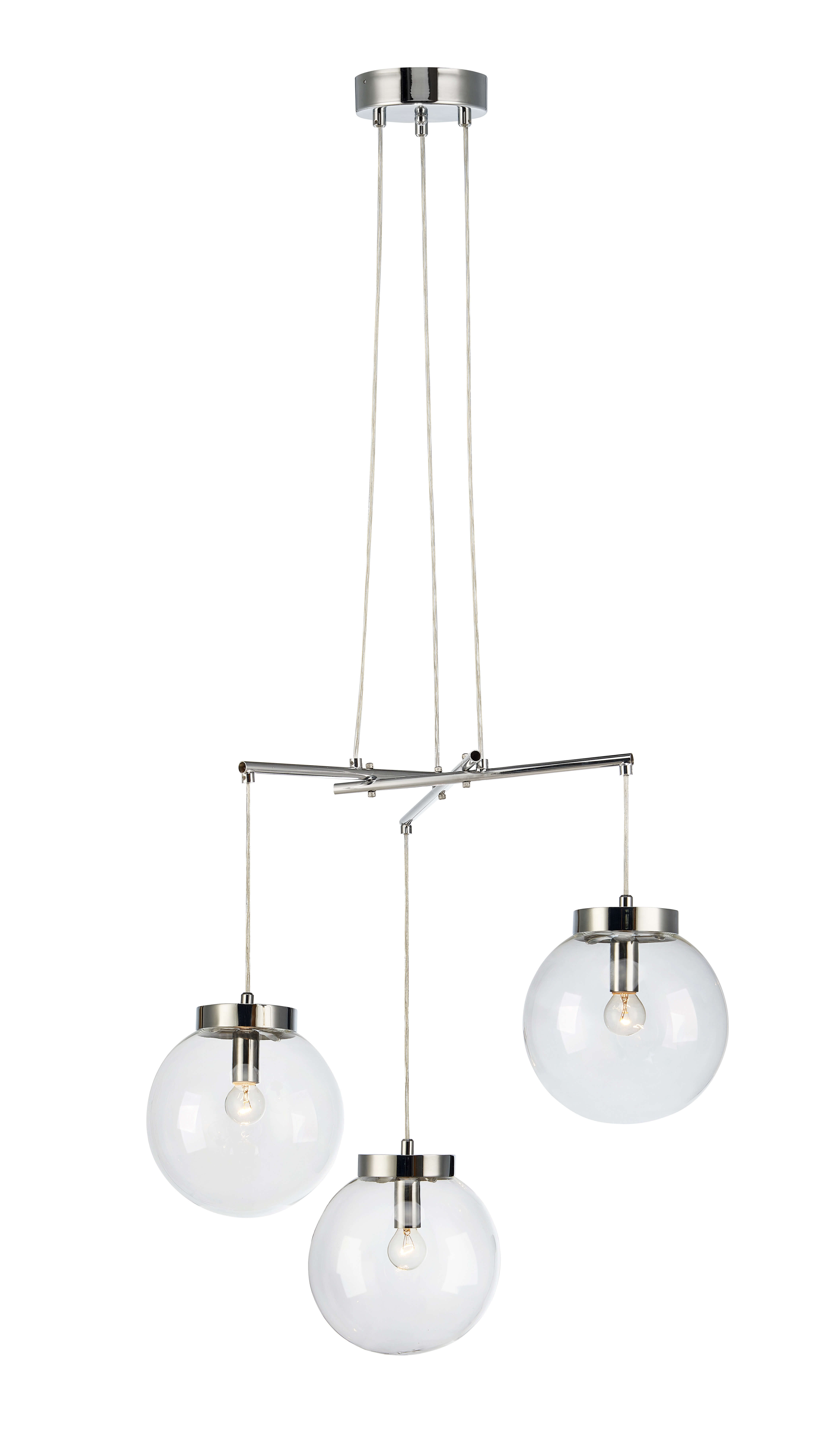Suspension SICILY chromé 3 ampoules - 2