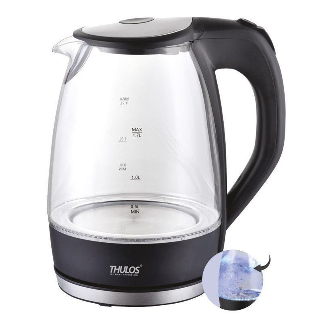 Livoo - Waterkoker van glas 1,7L DOD216V - 1850W - 2200W Livoo - Waterkoker van glas 1,7L DOD216V - 1850W - 2200W