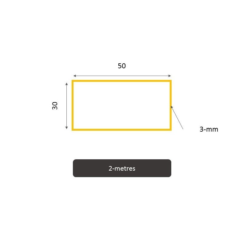EVERGREEN Tube Rectangulaire 350 X 6,3 X 9,5 Mm - Lot De 2 Pour Modélisme