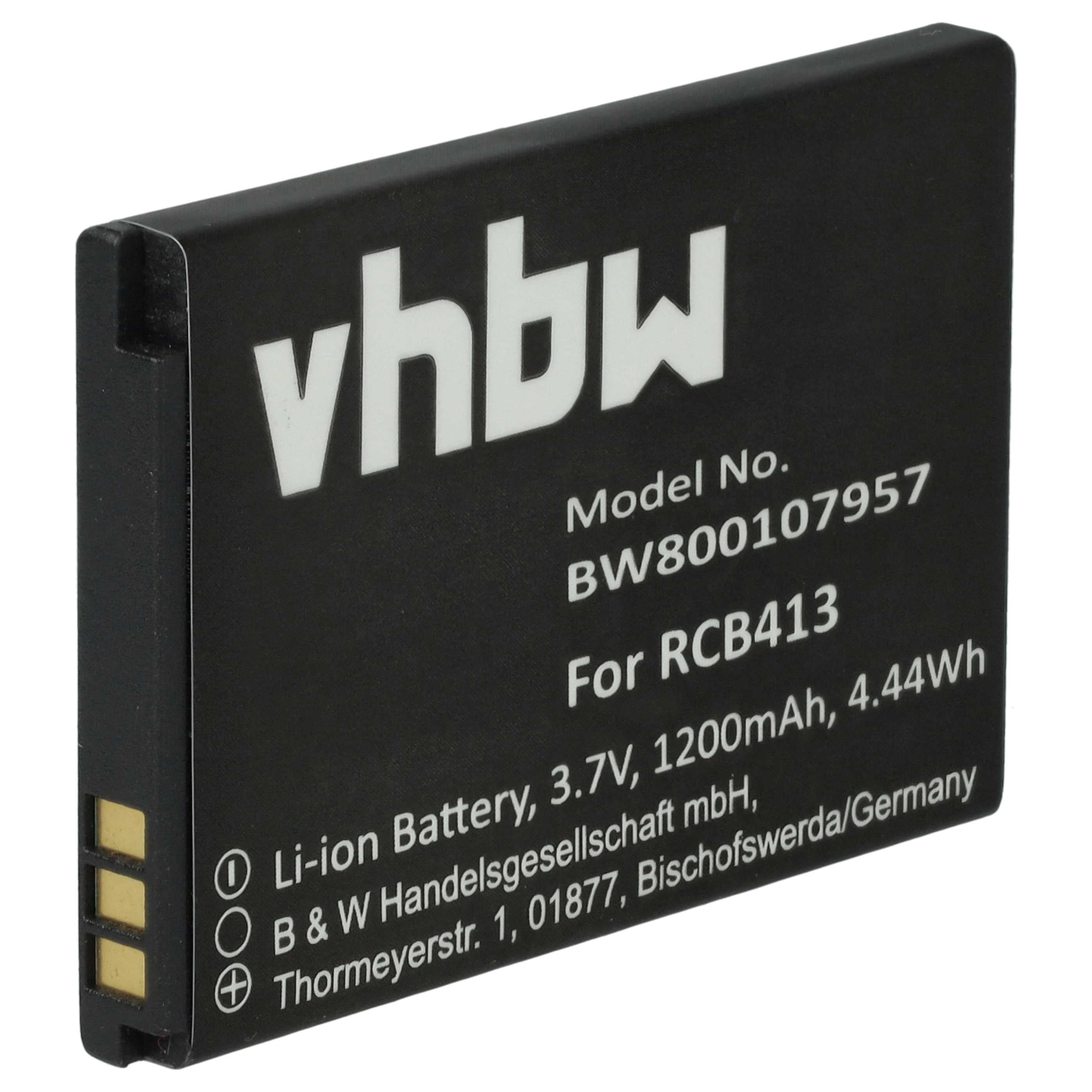 Vhbw Battery Replacement For Garmin 010-11935-00 For Bluetooth GPS Receiver 1200mah 37v Li Ion 35017502