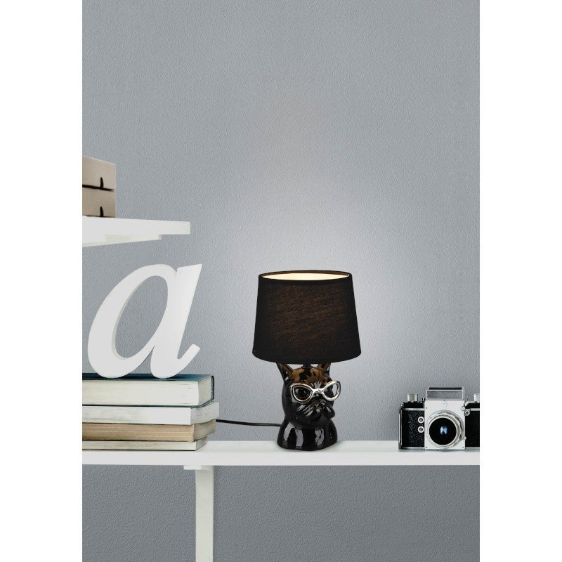 Lampa stołowa DOSY czarno-biała 1xE14x40W RL - 2
