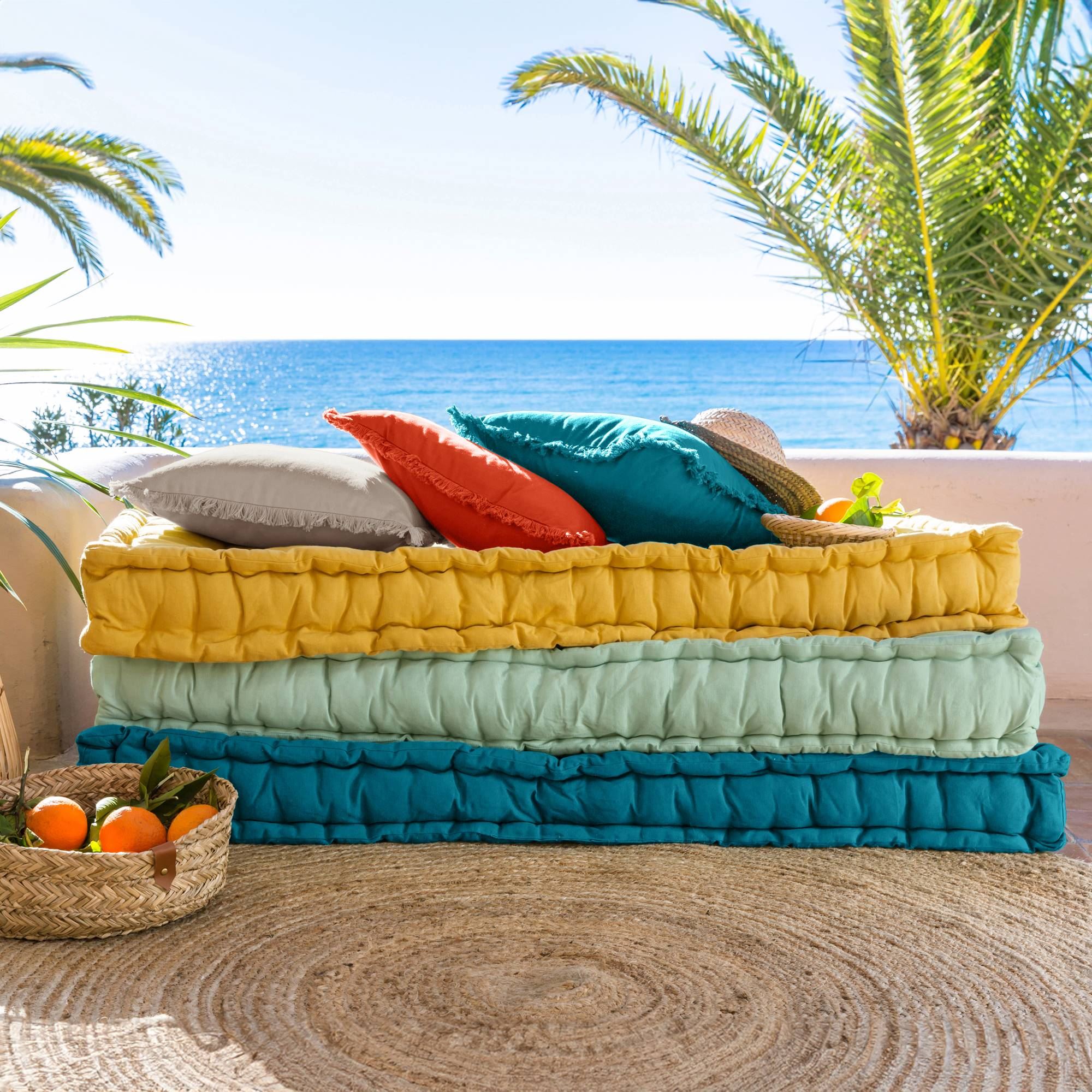 Matelas de sol MATELAS CAPITONS 60x120 jaune curry en coton - 2