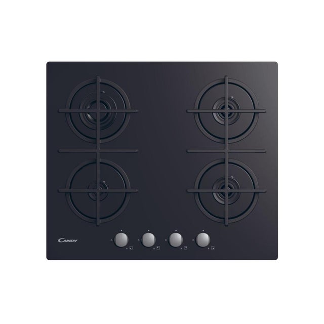 Candy CVG6B Plaque de cuisson encastrable 59 cm Gaz 4 feux Noir