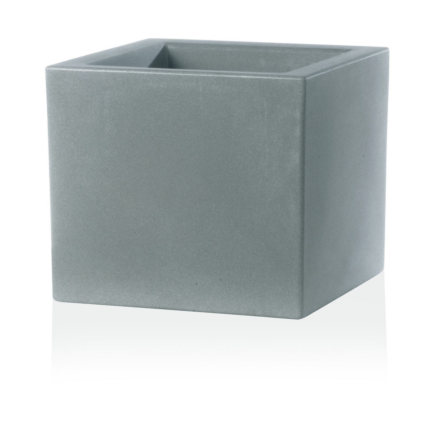TERAPLAST Blumentopf „Schio Cubo Alto“ – 80x40x40 Cm, Matt, Recyclebar | Made In Italy, Witterungsbeständig (-30° Bis +60°)