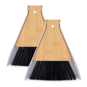 Ensemble Mini Pelle et Balayette,Mini Brosse de Table en Bois