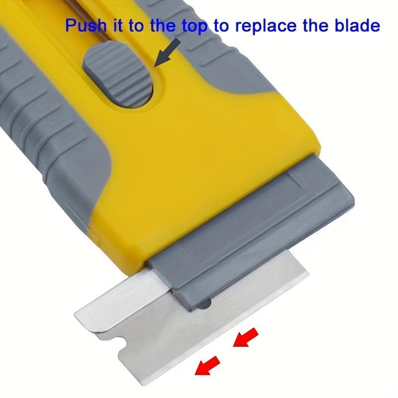 outils de grattage en plastique, grattoir à peinture multi-usages, grattoirs pour enlever les étiquettes, autocollants - 3