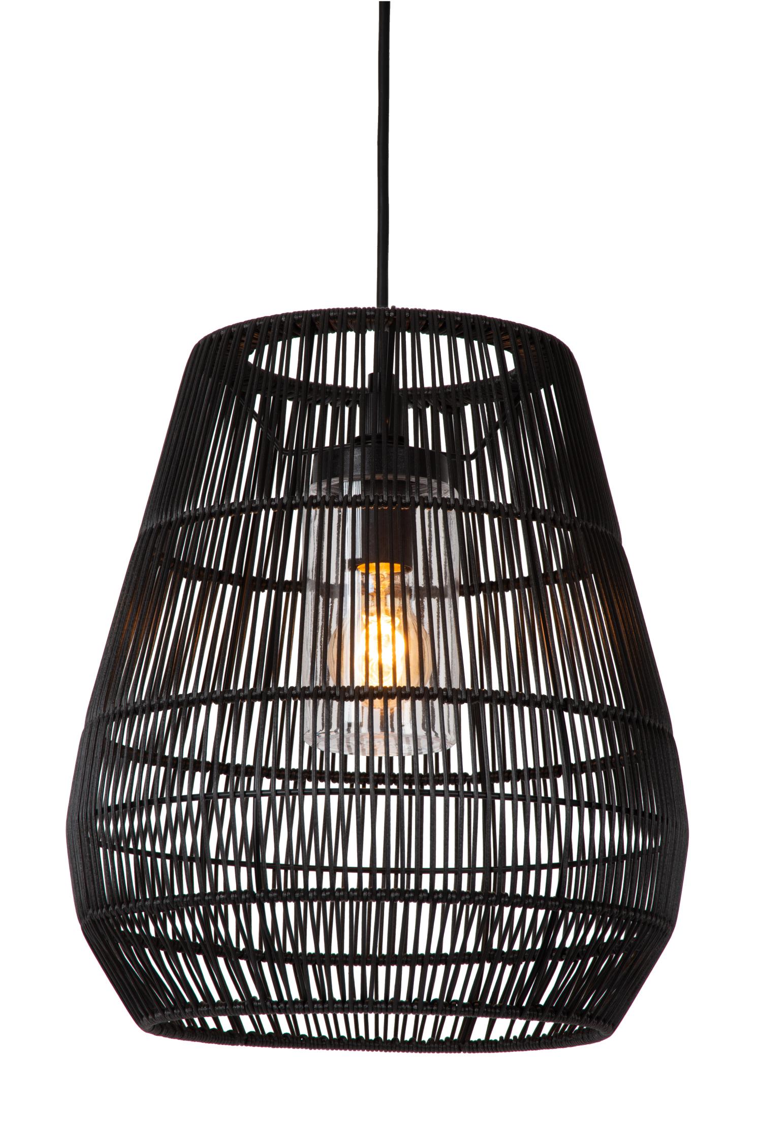 Lampa sufitowa zewnętrzna NERIDA czarna 1xE27x40W wym:389x35x35cm IP44 Lucide