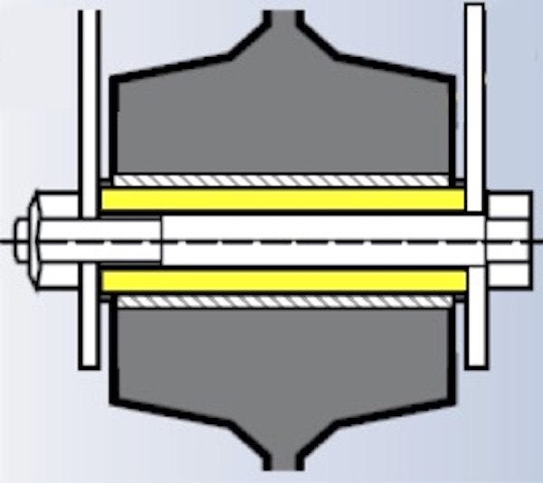Entretoise pour roue alésage 12 longueur de moyeu 40 vis de 8 mm ...
