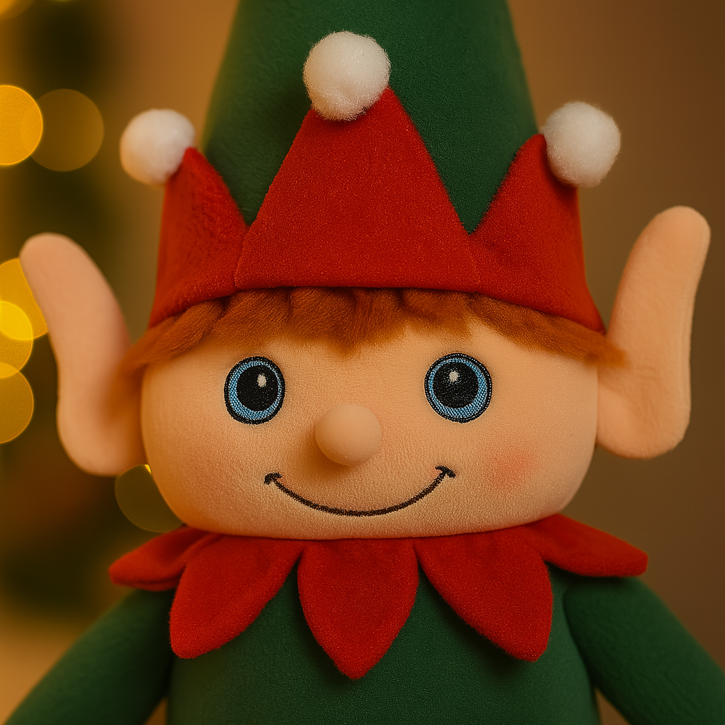 Décoration de Noël à suspendre en forme de lutin de 60 cm avec pattes pendantes - 3