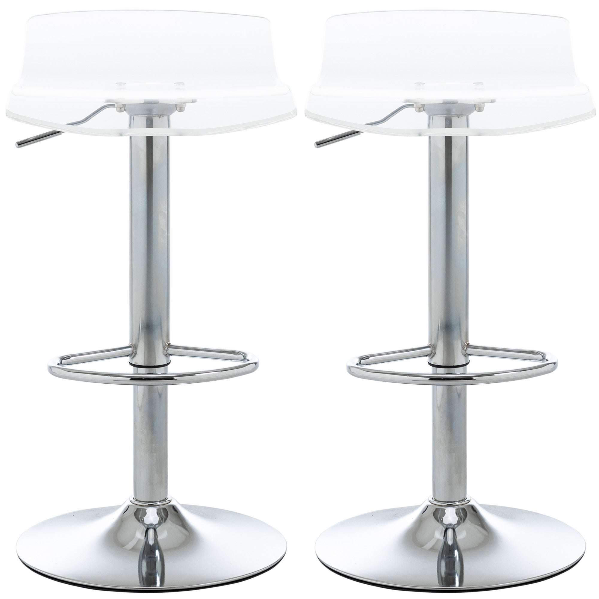 Set Di 2 Sgabelli Da Bar Cuciture Decorative Piede A Tromba Altezza Regolabile In Metallo Nero Seduta In Tessuto Nero 100004141 85141821
