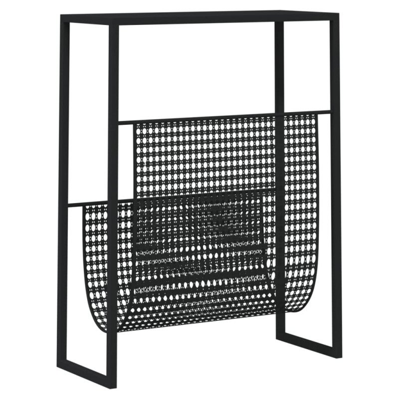 Porte revue Noir 35x15x45 cm Acier - 5