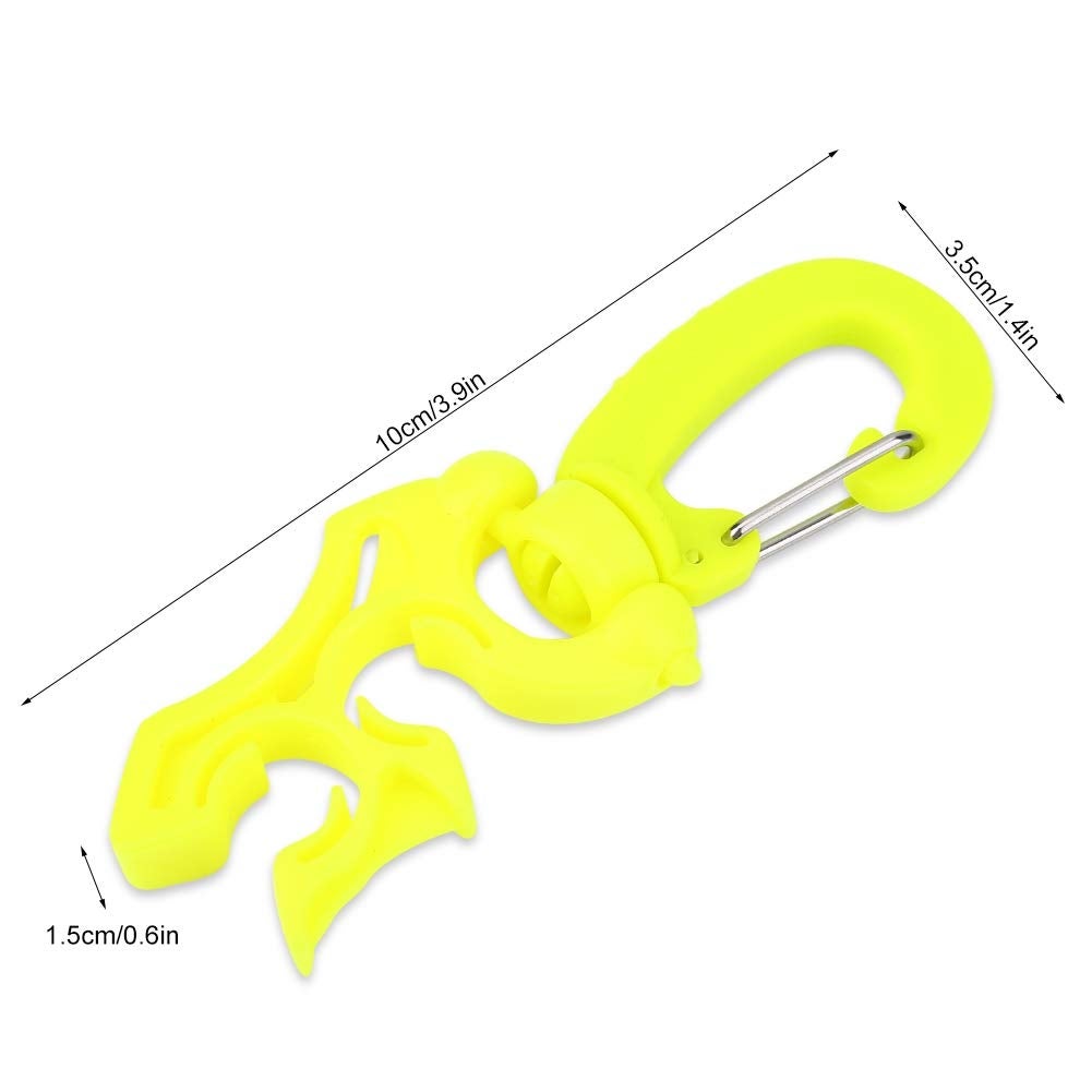 Clip Double Pour Tuba Plongée - Accessoire équipement Plongée Avec Mousqueton