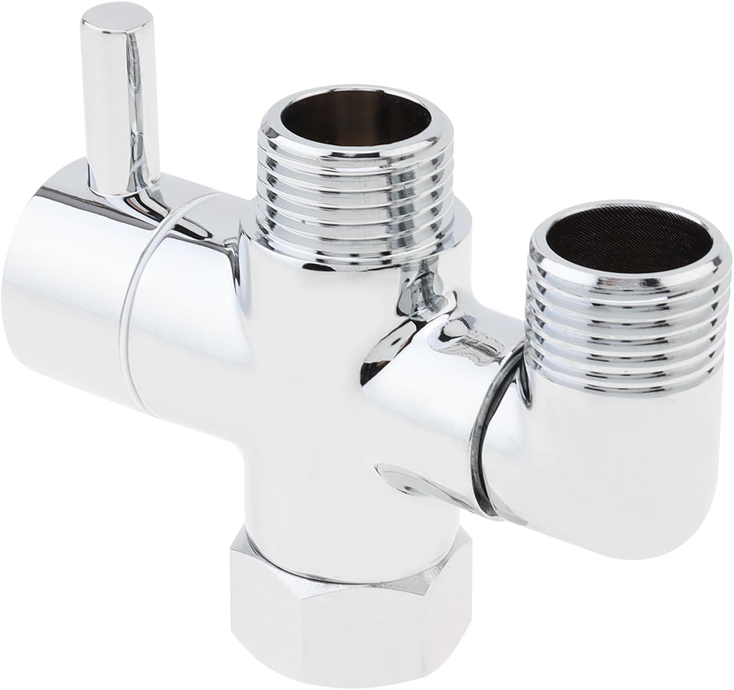 Vanne de dérivation de douche G1/2 à 3 voies en laiton pour douchette à main et tête de pulvérisation fixe, pièce de rechange universelle - 5