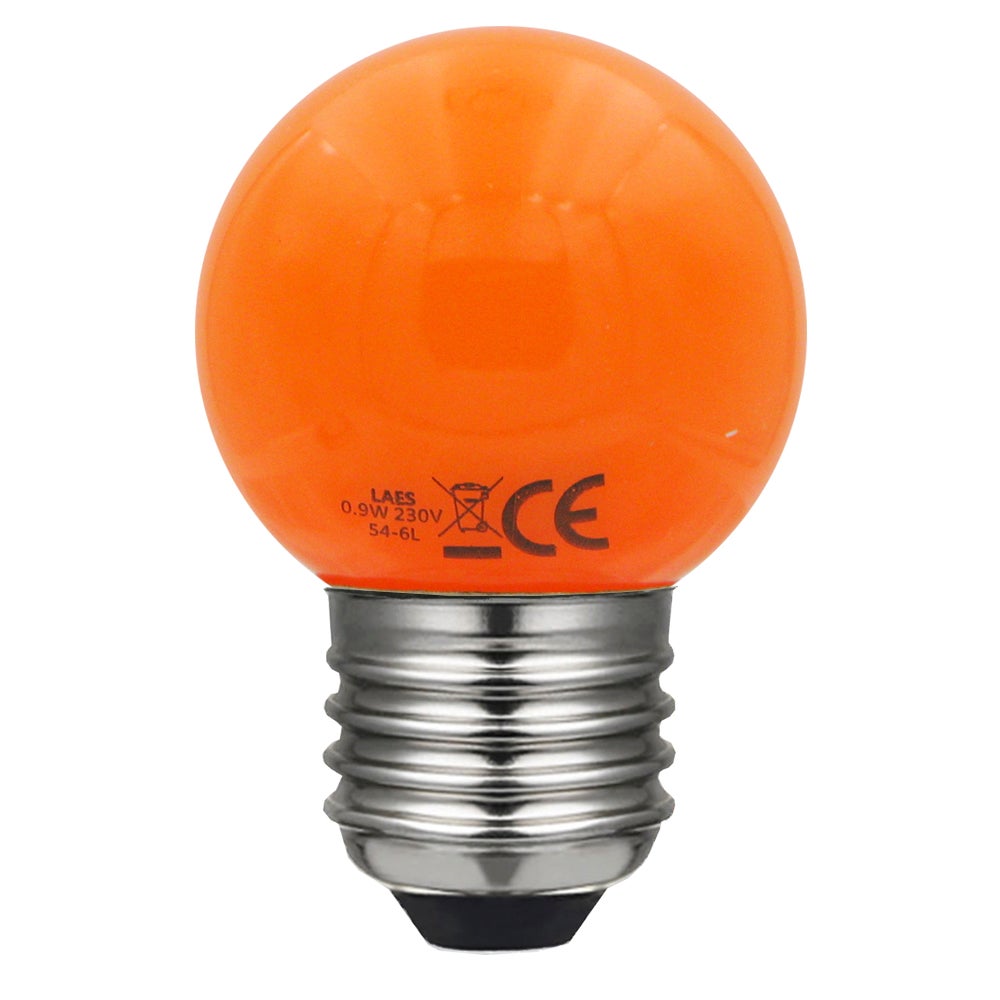 ESFÉRICA LED NARANJA E27 | Leroy Merlin