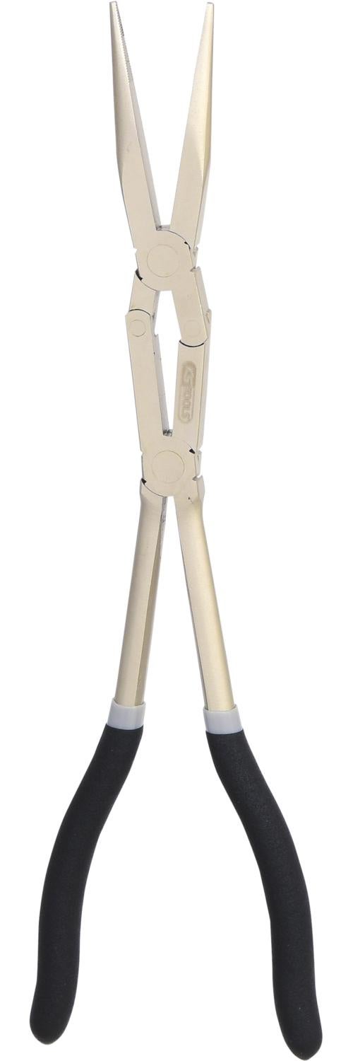 KS Tools 500.7051 Pince Extra-Longue Bec Demi-Rond Droit Classic - 270 Mm - Qualité Pro