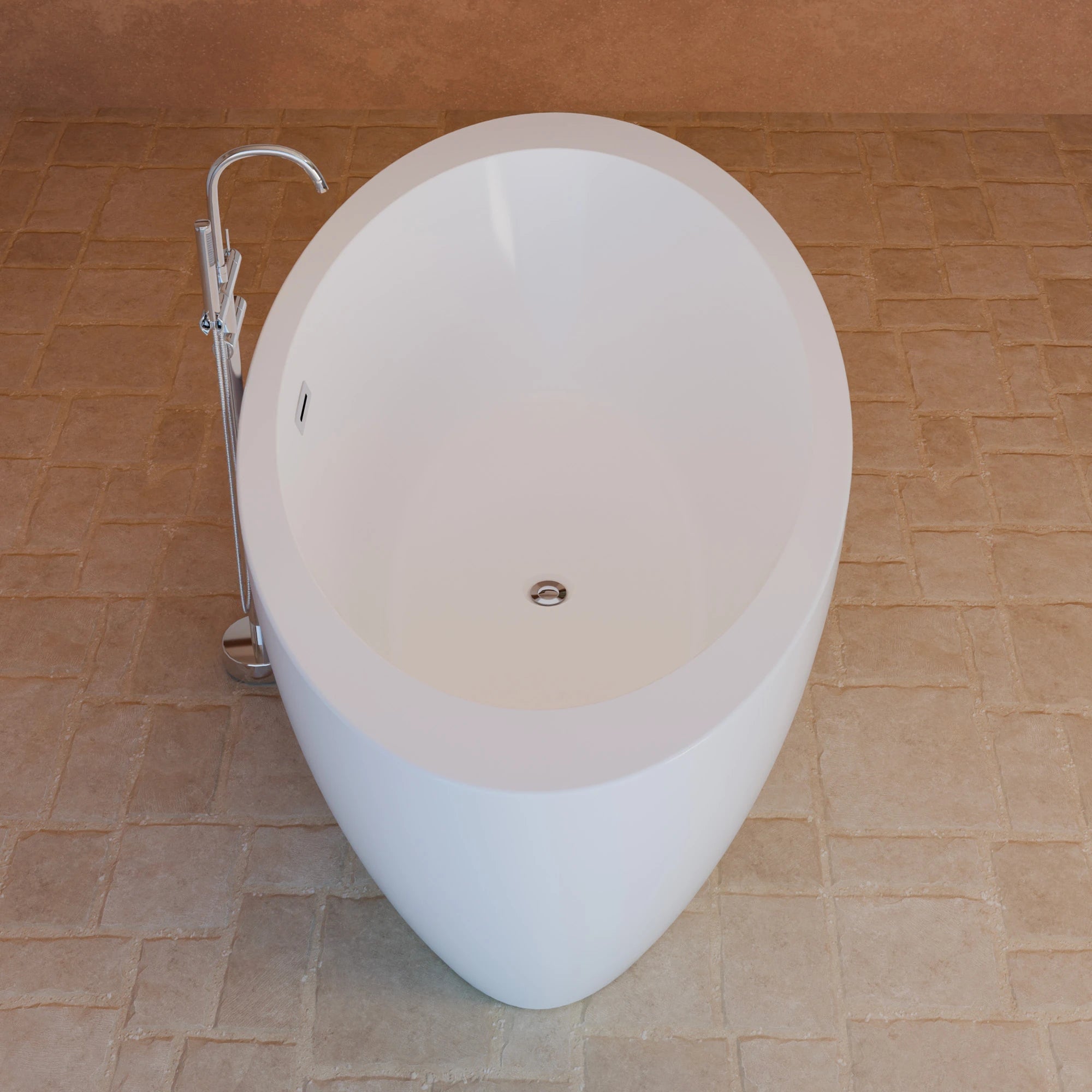 Baignoire Ilot Pearl 180 blanche 180 x95 x58 cm, by SPALINA - 7