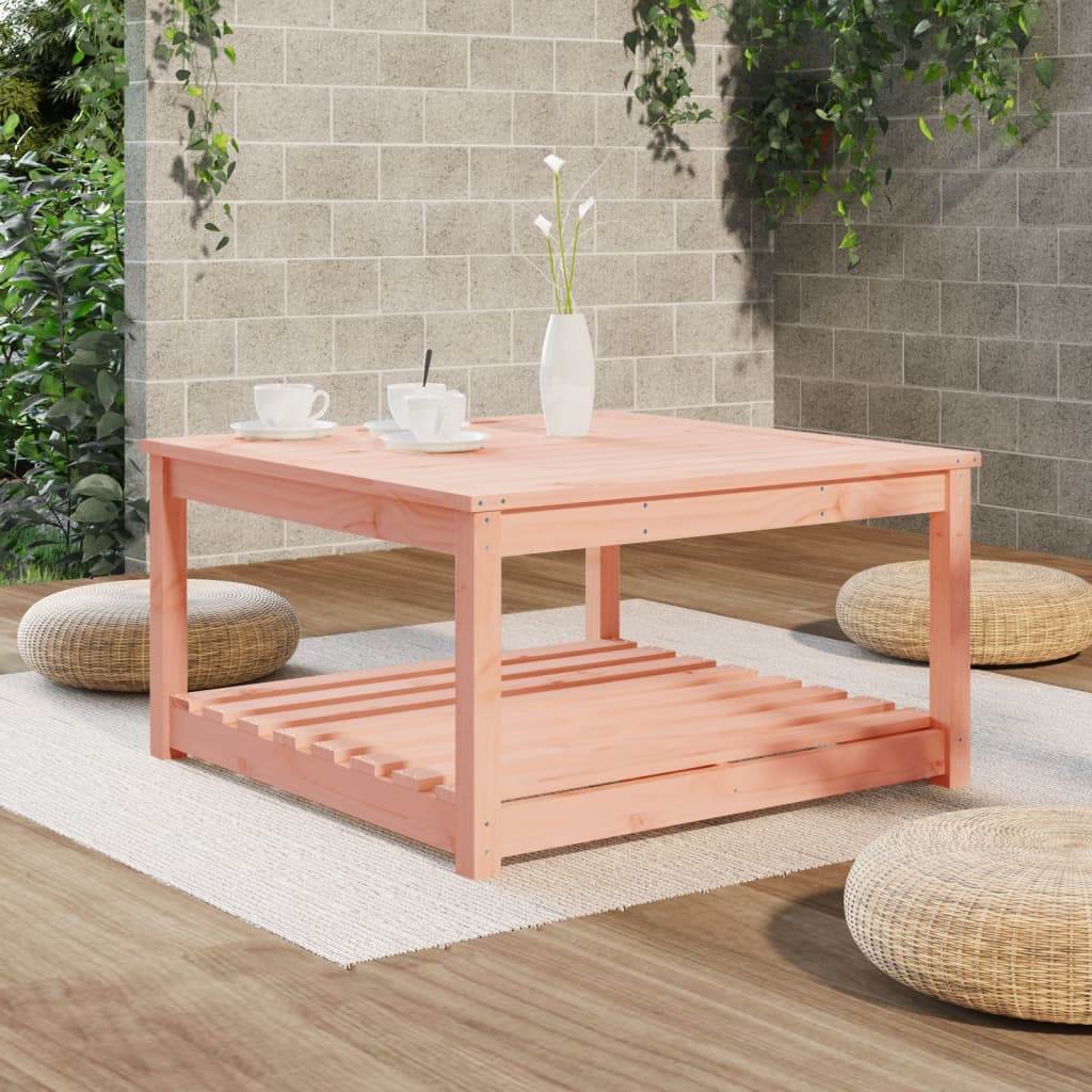 Table de jardin extensible carré en Bois Marron 2 places - 4