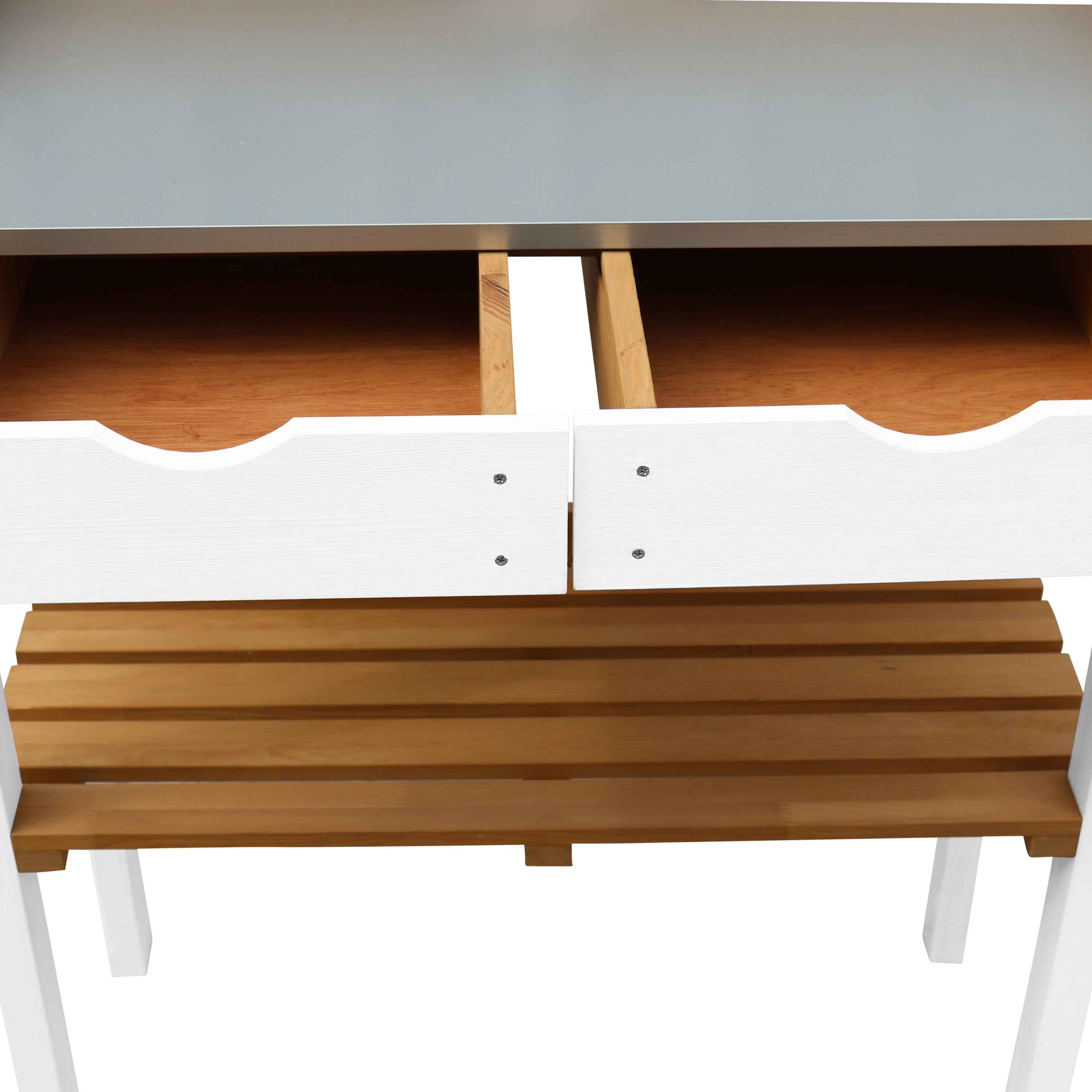 Axi Table De Rempotage Avec 2 Tiroirs En Marron & Blanc | Table De Plantation En Bois Pour L'Exterieur - 6