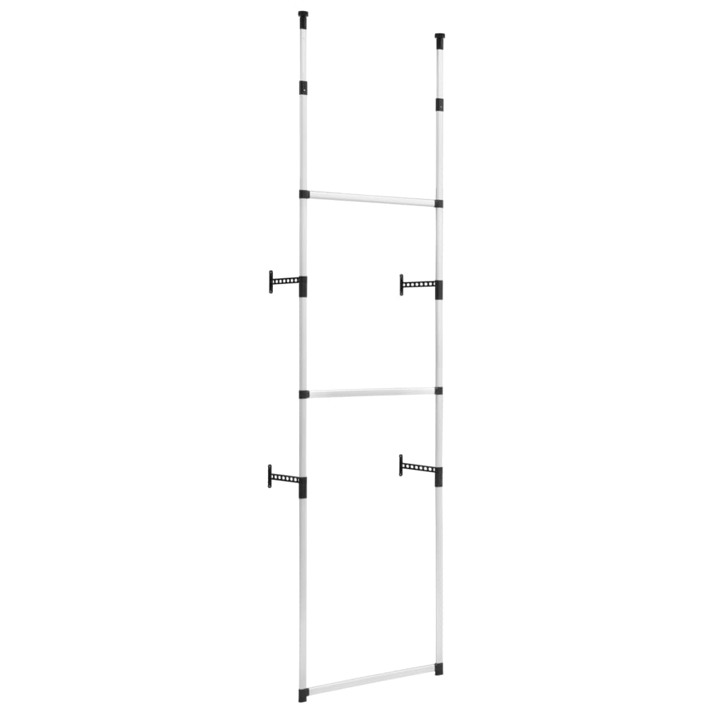 Sistema Guardaroba Telescopico EBTOOLS Con 4 Aste - Regolabile In Altezza (281-329 Cm) E Lunghezza (80-139 Cm), Carico 60 Kg Per Asta - 3