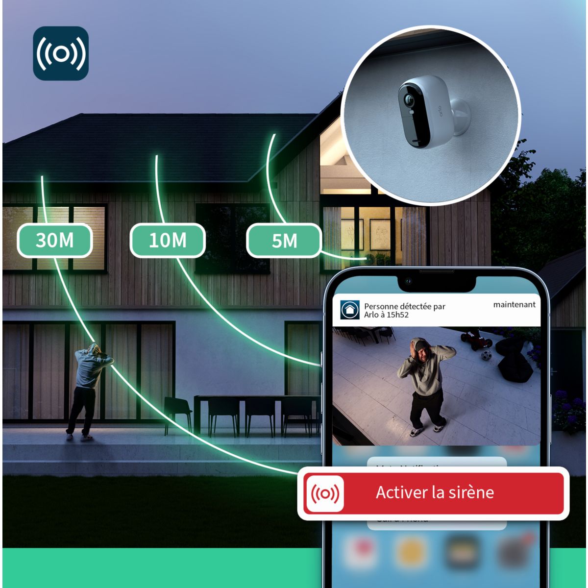 Caméra de surveillance ARLO 2 caméras Essential 2K - 8