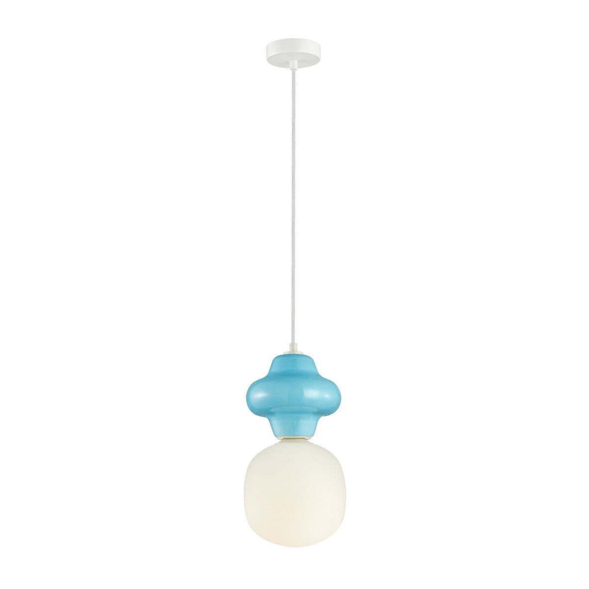 Lampa wisząca LATERA niebieska 1 x E14 x 40W wym: 120 x 18 x 18 cm Italux