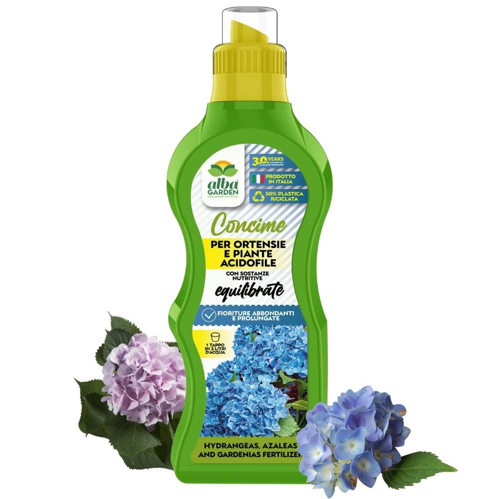 Concime Per Ortensie E Piante Acidofile Albagarden - Fertilizzante Granulare Per Fioriture Abbondanti (1 Kg)
