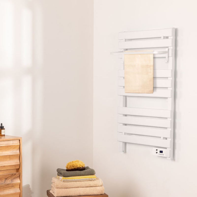 WARM TOWEL - Elektryczny wieszak na ręczniki podłogowy lub ścienny 500W
