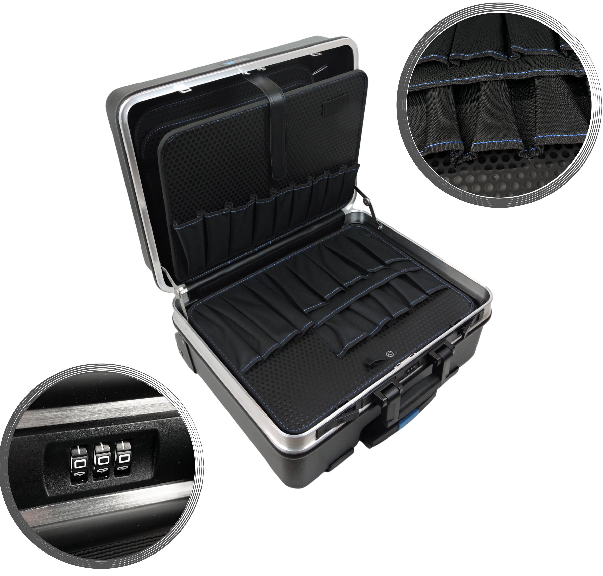 Alriedy Lot De 2 Poignées De Rechange Plastique Pour Valise - 24 Cm Noir - Poignée Mallette Outils