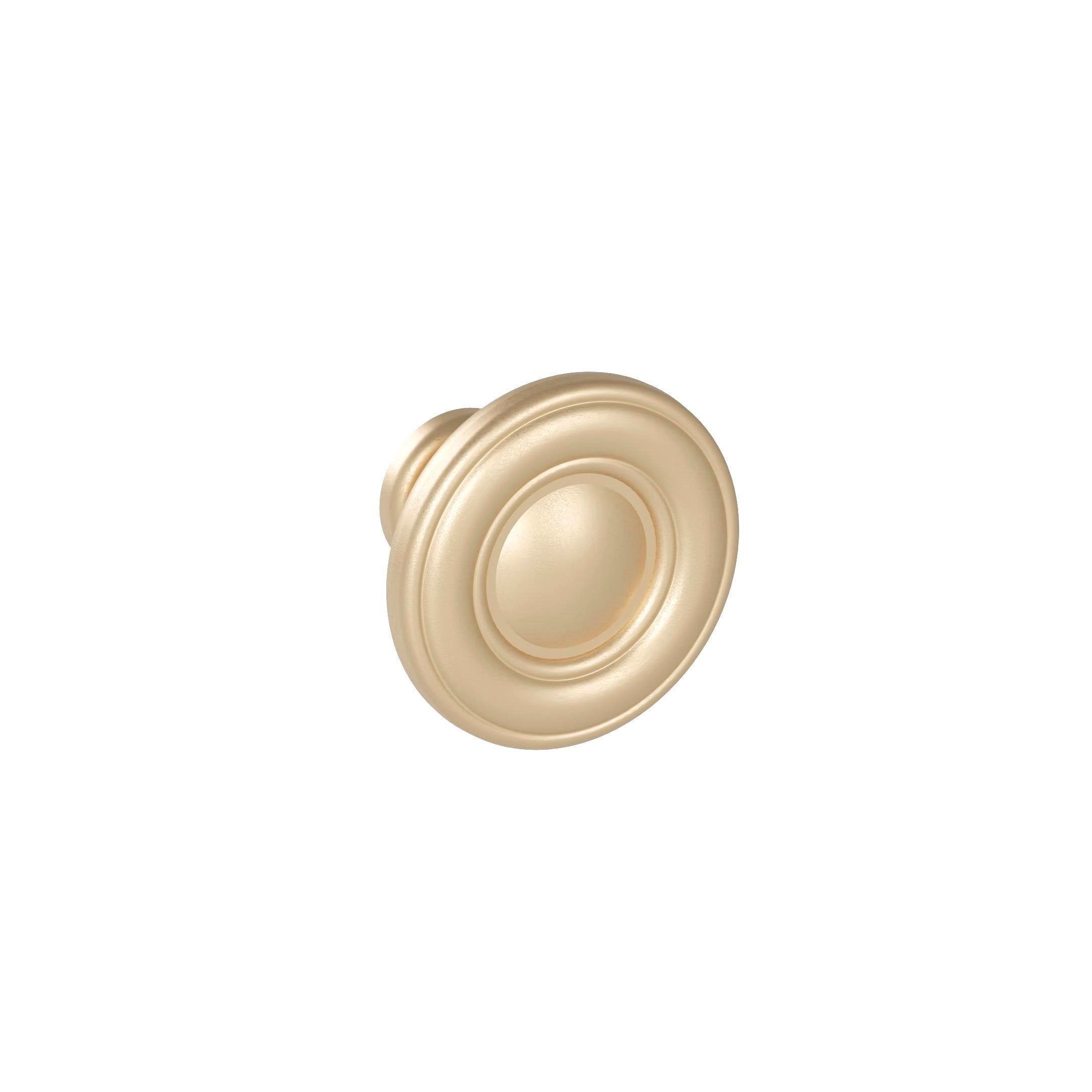 Pomo Pomolino Latón Brillante Fusital B38 – Para Muebles, Armarios Y Cocinas – Hecho En Italia