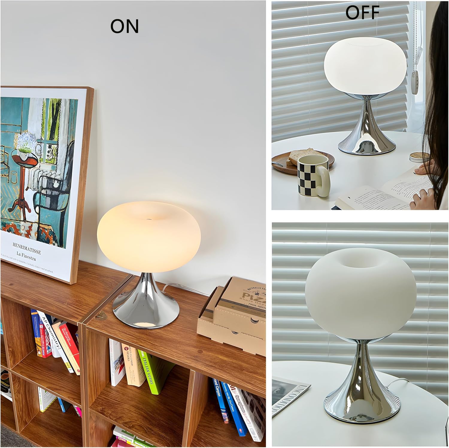 Lampe de chevet décorative pour chambre à coucher, lampe de table moderne avec interrupteur USB, lumière chaude, blanche, adaptée à la chambre - 2