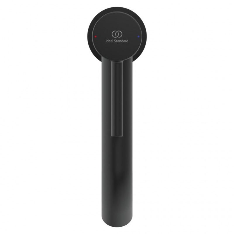 Mitigeur de lavabo CERALINE, réhaussé - Noir mat - 4