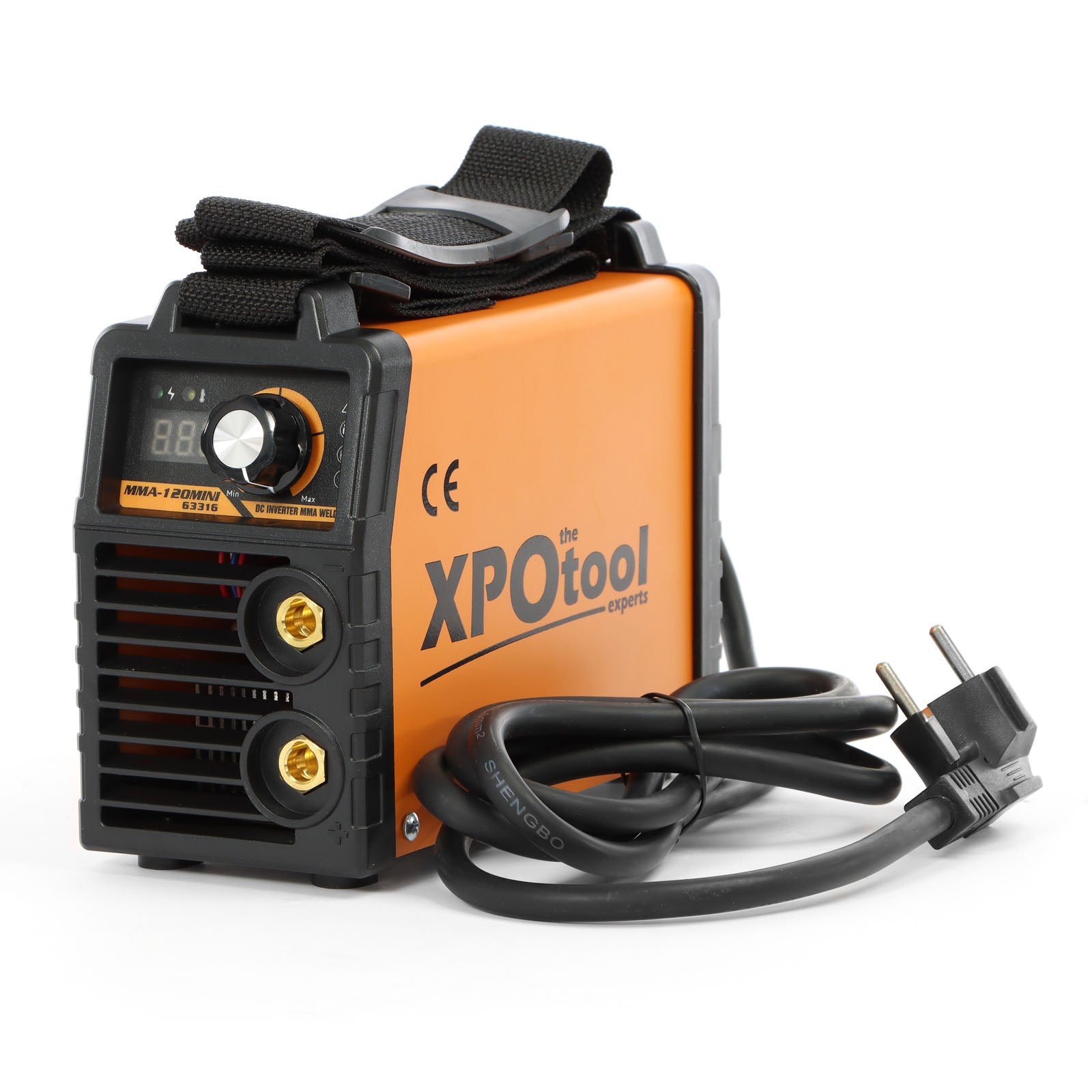 Poste à souder portatif manuel à électrodes - pour Souage MMA - 20-120 A - avec technologie IGBT Inverter et XPOtool - 6