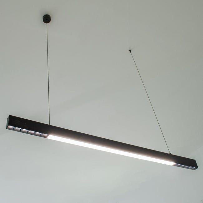 Bellanny Plafoniera LED 60cm 20W, Luminaire 2400LM Lineare Lampada Da Soffitto 3000K Bianco Caldo Moderna Tubo Neon Sottopensile Per Cucina Ufficio Garage Officina Giardino Barra, 2 Pezzi - Foto 4