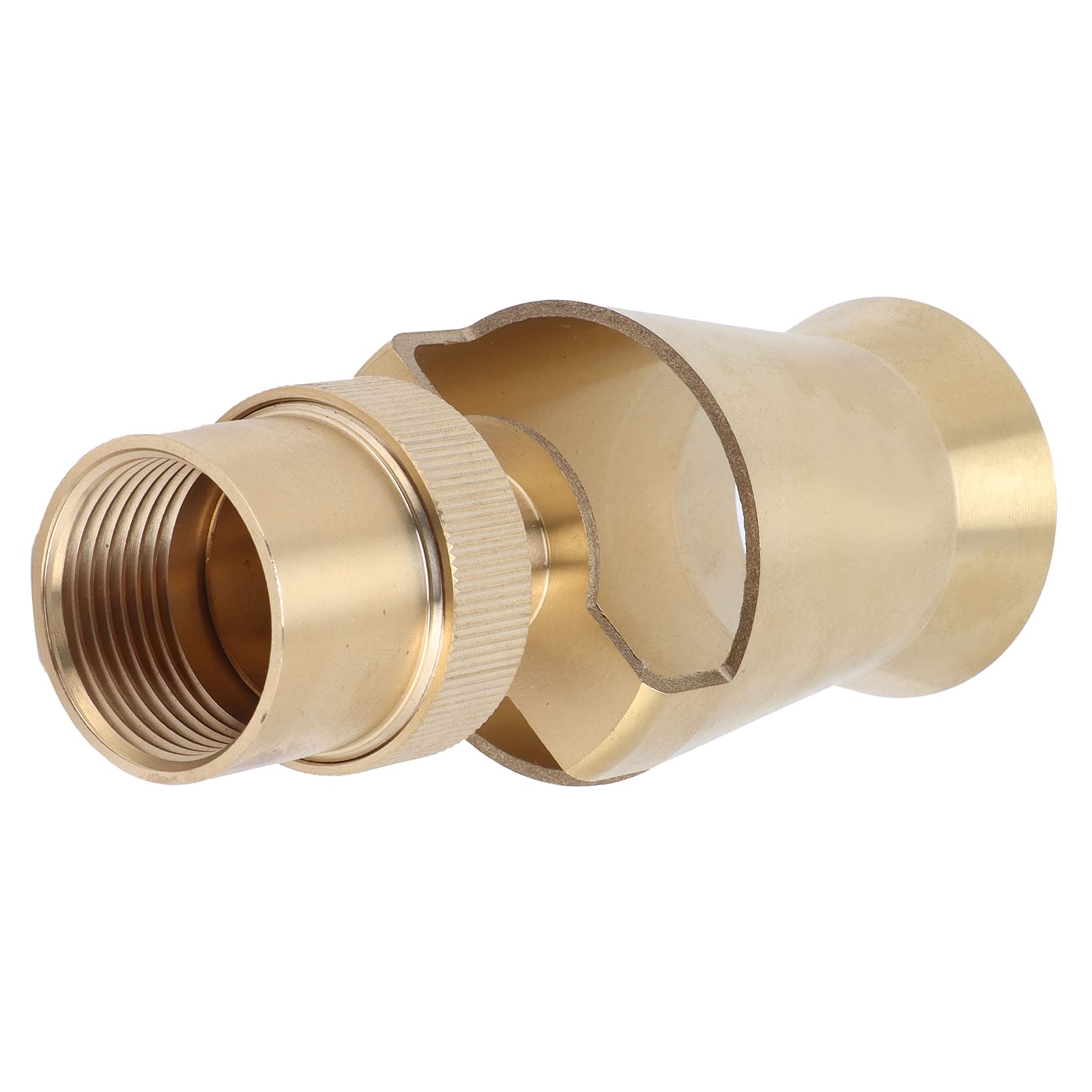 Giochi D'acqua Ugello Per Fontana Con Irrigatore Per Laghetto, Testa Di Spruzzo In Cedro A Cascata Con Torre Di Ghiaccio In Ottone Per Laghetto Da Giardino, Piscina, Decorazione Rocciosa(1/2'' 3/4 Fontana Per - 9