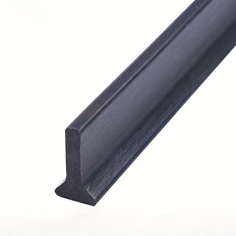 Bande étanche pour salle de bain en forme de T, bande étanche pour seuil, 1.6x30mm, 2 mètres, noire - 2