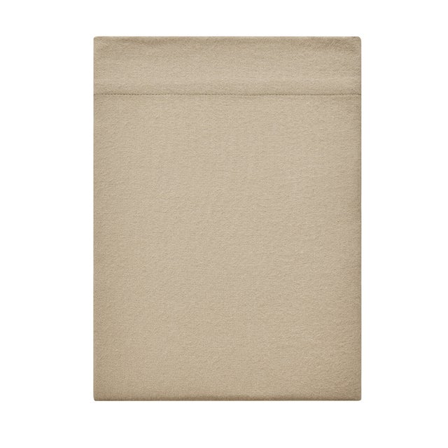 Drap plat uni en flanelle de coton, FRISSON