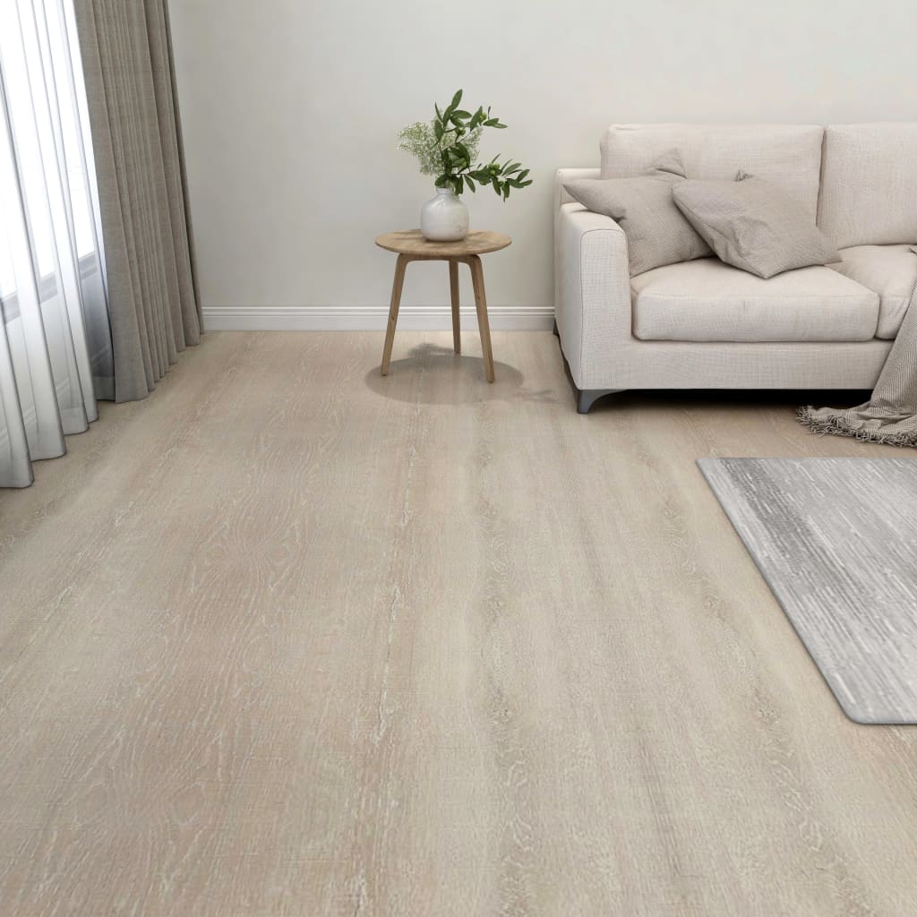 Vidaxl lamas para suelo autoadhesivas 55 piezas pvc 5,11 m² beige