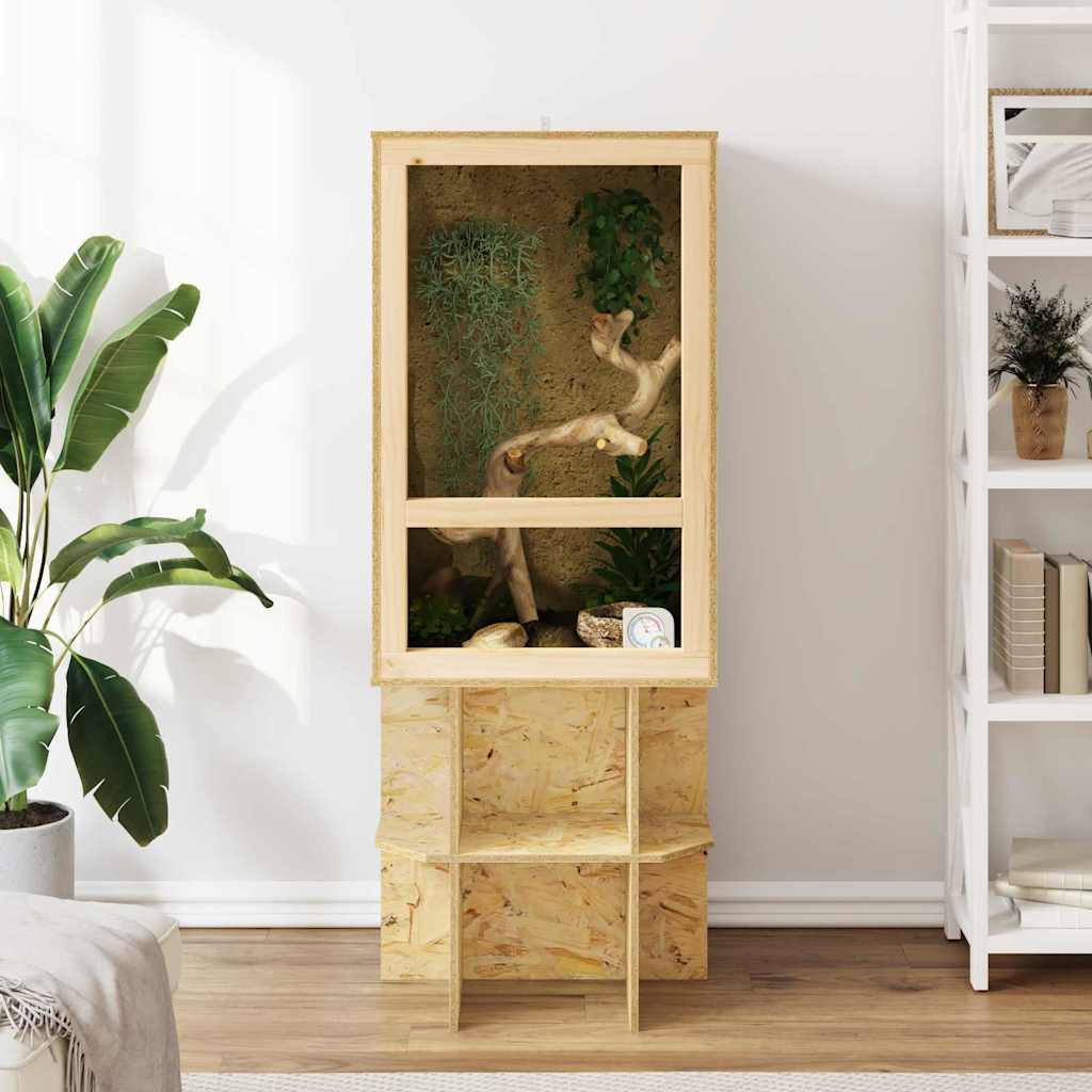 Terrario Marrón 50 x 50 x 80 cm OSB vidaXL - 5