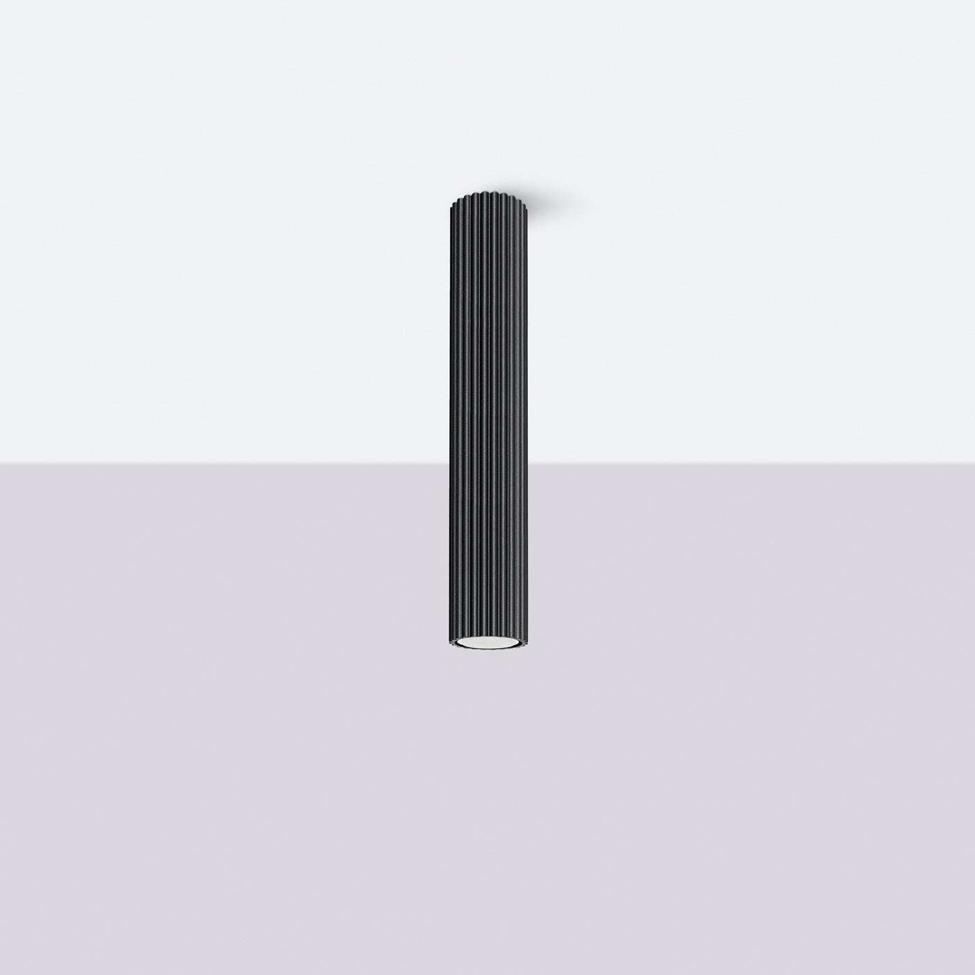 Plafon GLOOW 40 czarny LED 4000K - 6.5x6.5x40cm Sollux