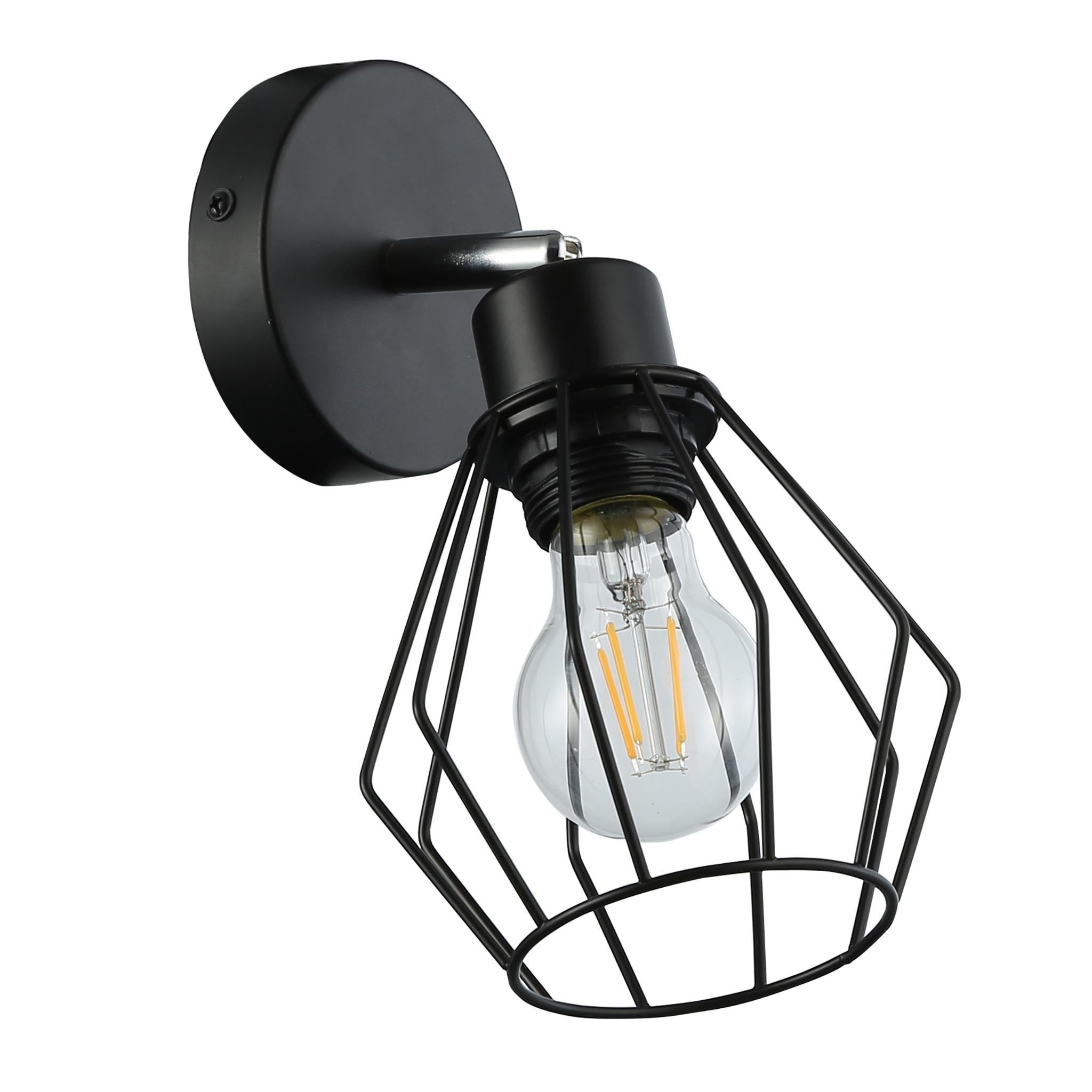 Kinkiet ścienny E27 LED Otto lampa wewnętrzna ruchomy czarny MasterLED